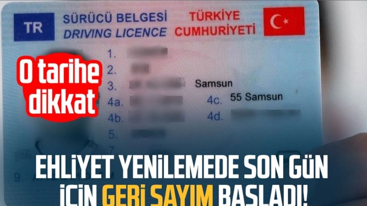 Ehliyette Son Gün! 15 TL Yerine 7.438 TL Ödememek İçin Acele Edin!