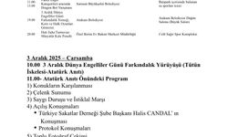 3 Aralık Dünya Engelliler Farkındalık Günü