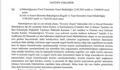 Valilikten Belediyelere Uyarı: Engellinin Ulaşım Hakkı Engellenemez!
