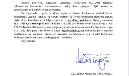 05 Kasım’da TBMM’de Tarihi Görüşme!