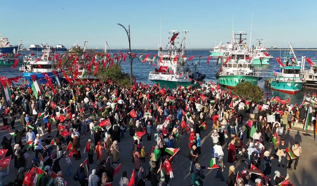 Samsun’dan Filistin’e büyük destek