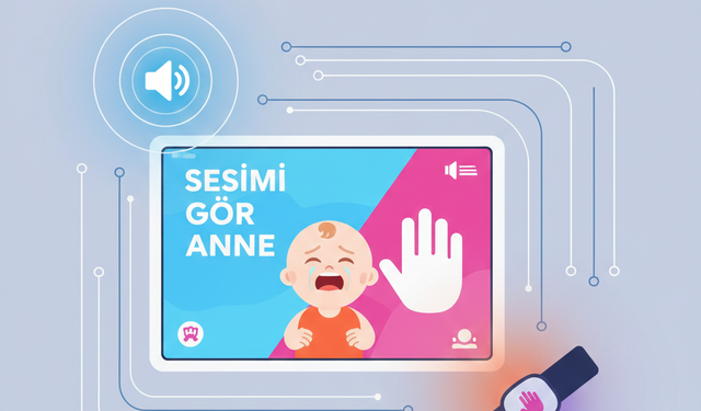 Bebek Ağlayınca Telefon Titreşiyor: “Sesimi Gör Anne