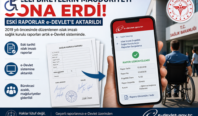 Yıllardır Beklenen Kolaylık: Eski Raporlar e-Devlet’e Taşındı