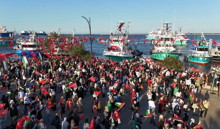 İlkadım belediye başkanı İhsan kurnaz Kararlıyız, Sumud’un Yanındayız dedi