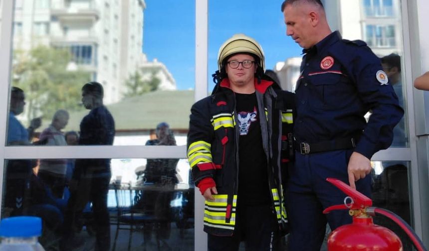 Atakum Belediyesi Yaşam Park Engelli Birimi’nden İtfaiye Haftası Etkinliği