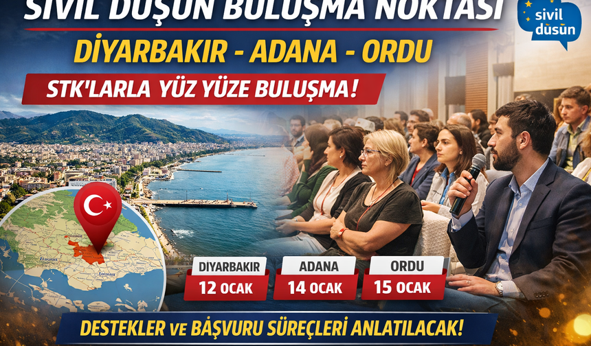 Sivil Toplum Ordu’da Buluşuyor: Sivil Düşün Destekleri Anlatılacak