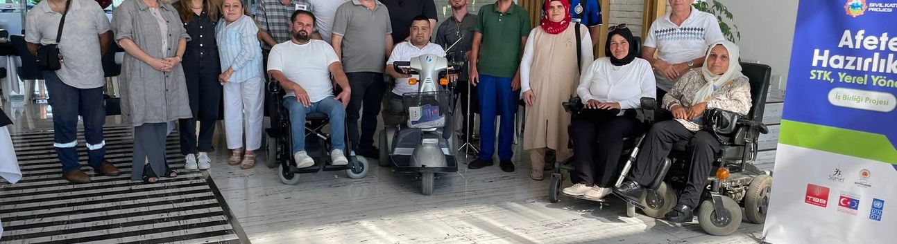 Çarşamba engelliler derneği ve spor kulübü üyeleri ile Afete hazırlık